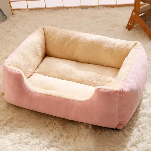 Cozy Winter Cat & Dog Bed - Plush Cushions for Ultimate Comfort and Warmth