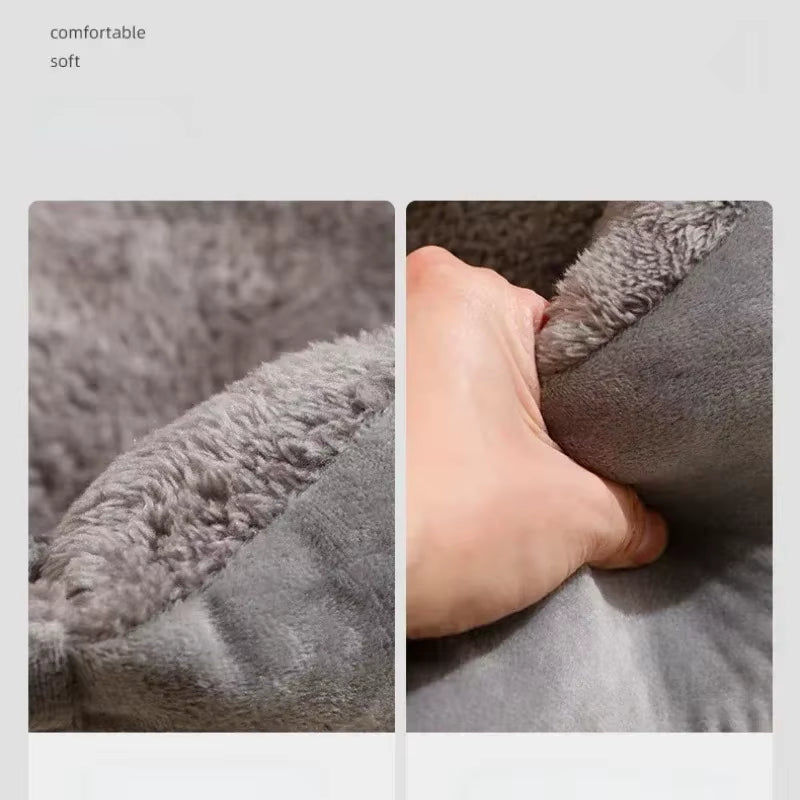 Cozy Winter Cat & Dog Bed - Plush Cushions for Ultimate Comfort and Warmth