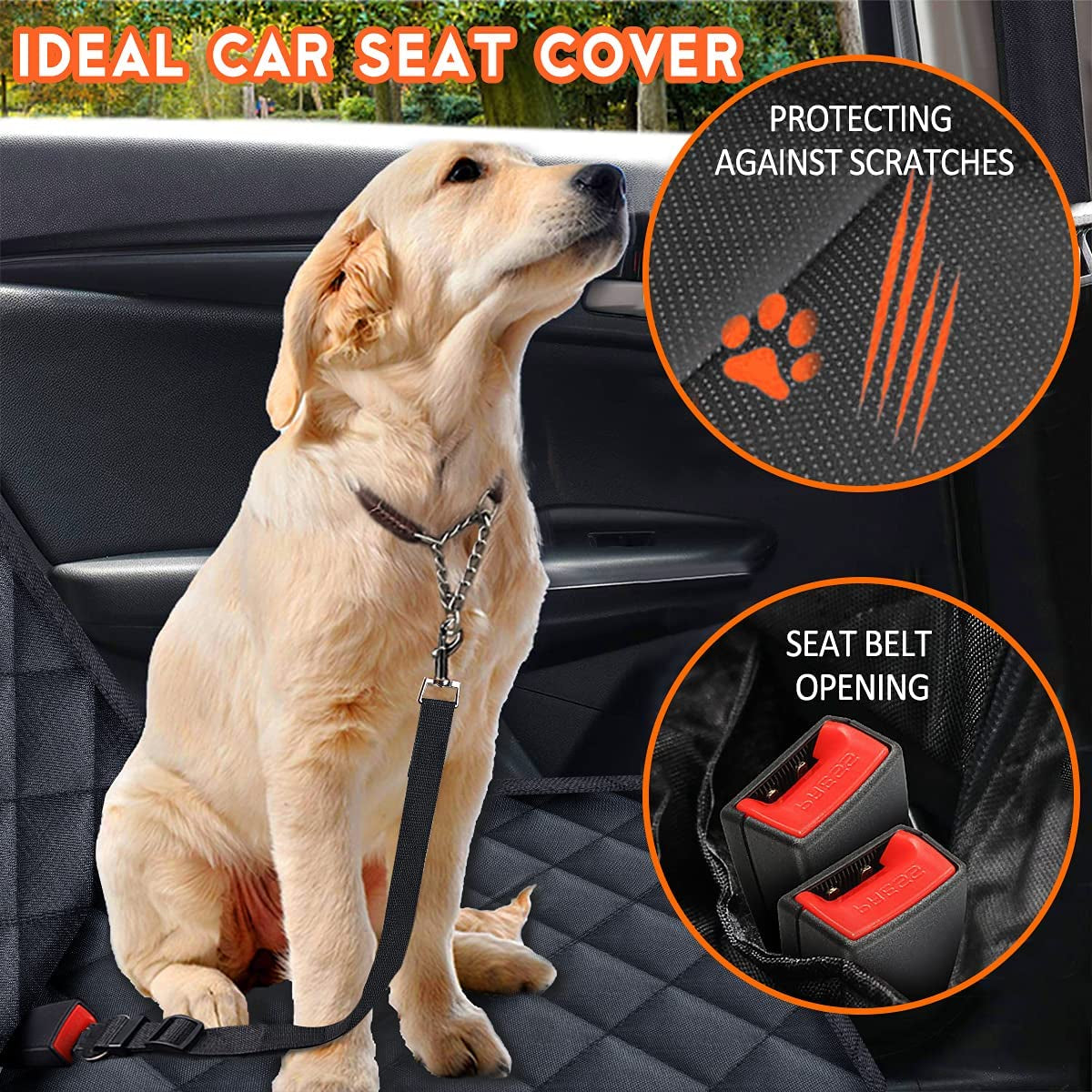 Ultimate Dog Car Seat Cover – Protect Your Back Seat with Style!